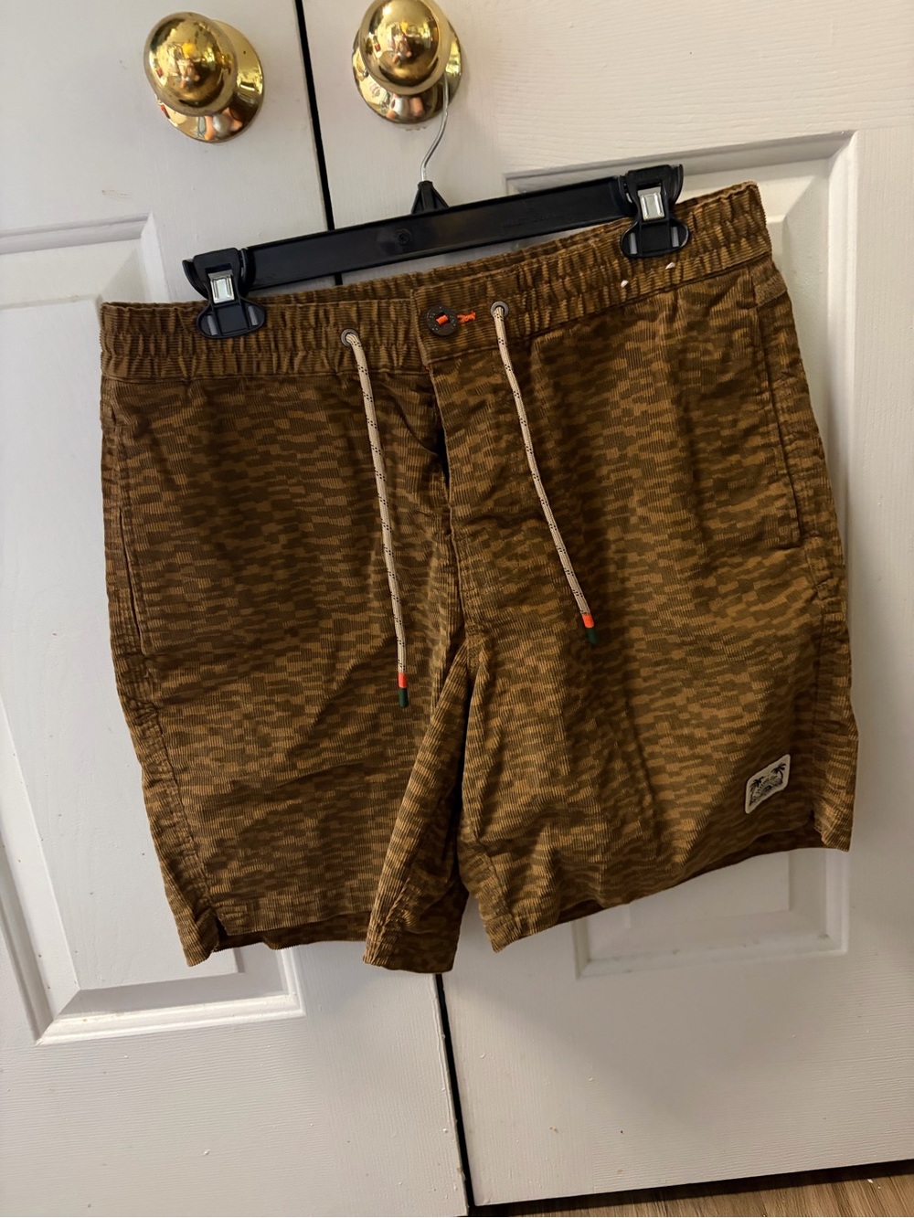 Howler Brothers Brown Camouflage-Print Swim Trunks